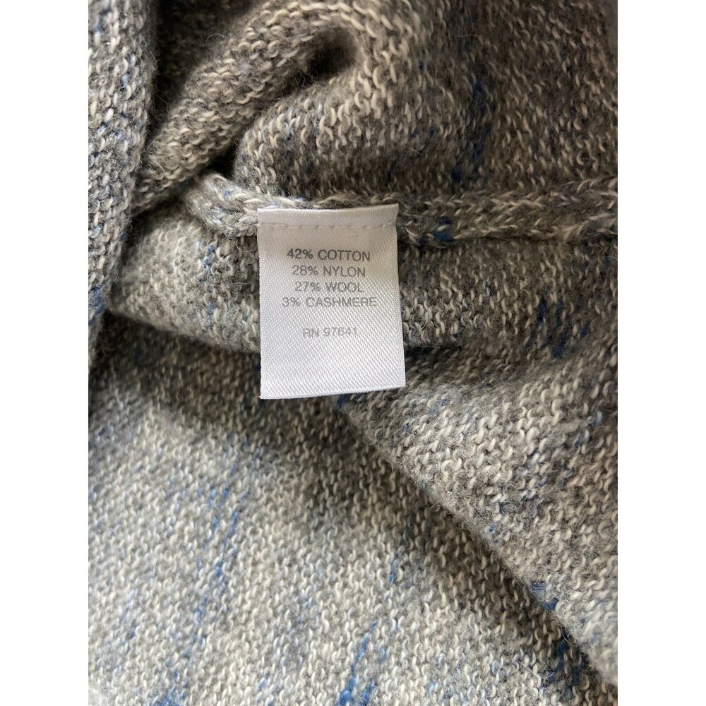 Womens Marled Asymmetrical Cashmere Blend Tunic Sweater Size XS Petite Luxury - Picture 8 of 12